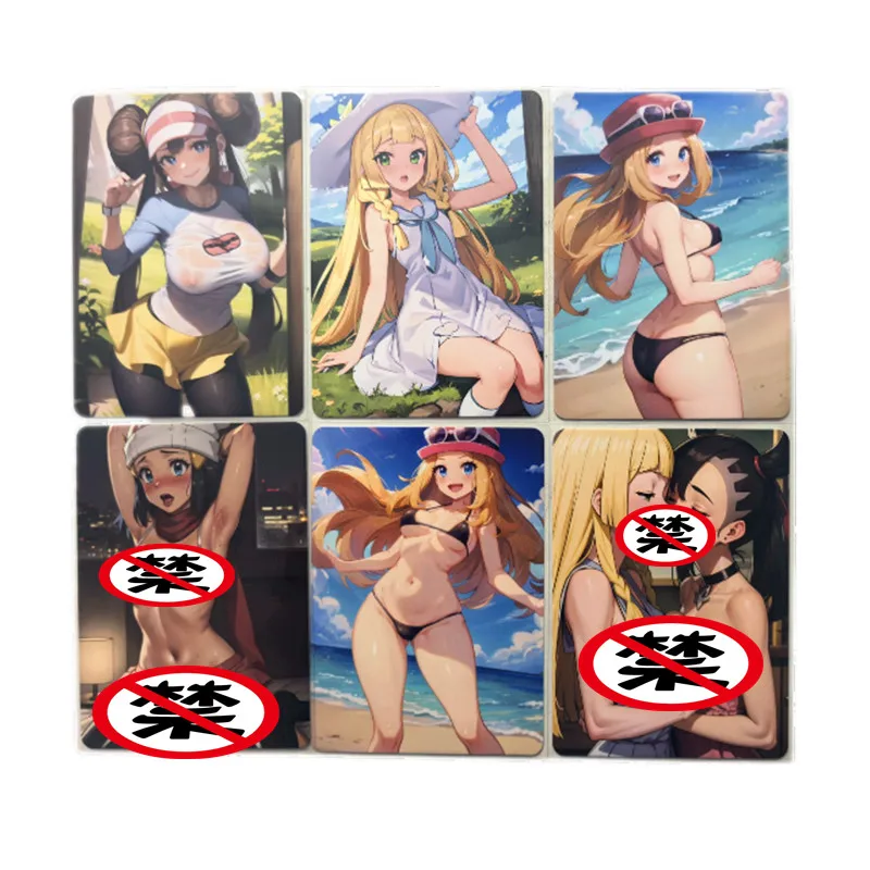 6 шт./компл. сексуальные карты аниме Pokémon Marie Lillie Kawaii Heroine телесные карты для взрослых комиксы коллекционные карты 18+ боевые игры игрушка в подарок
6 шт./компл. сексуальные карты аниме Pokémon Marie Lillie Kawaii Heroine телесные карты для взрослых комиксы коллекционные карты 18+ боевые игры игрушка в подарок