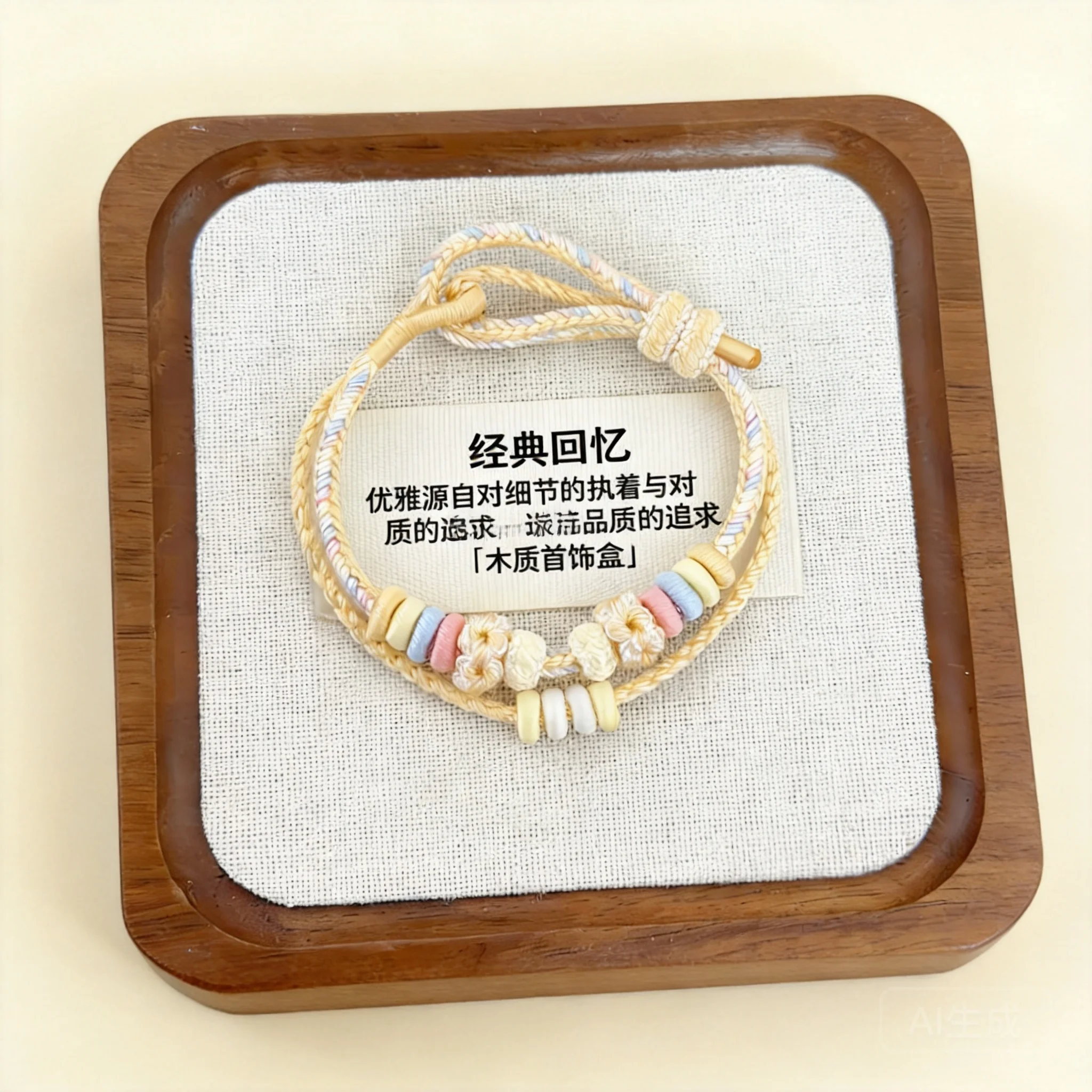 Chinese Style Lucky Fortune Peach Blossom Knot Double Layer Handwoven Bracelet Pastel Dopamine Color Adjustable Rope For Women
Chinese Style Lucky Fortune Peach Blossom Knot Double Layer Handwoven Bracelet Pastel Dopamine Color Adjustable Rope For Women