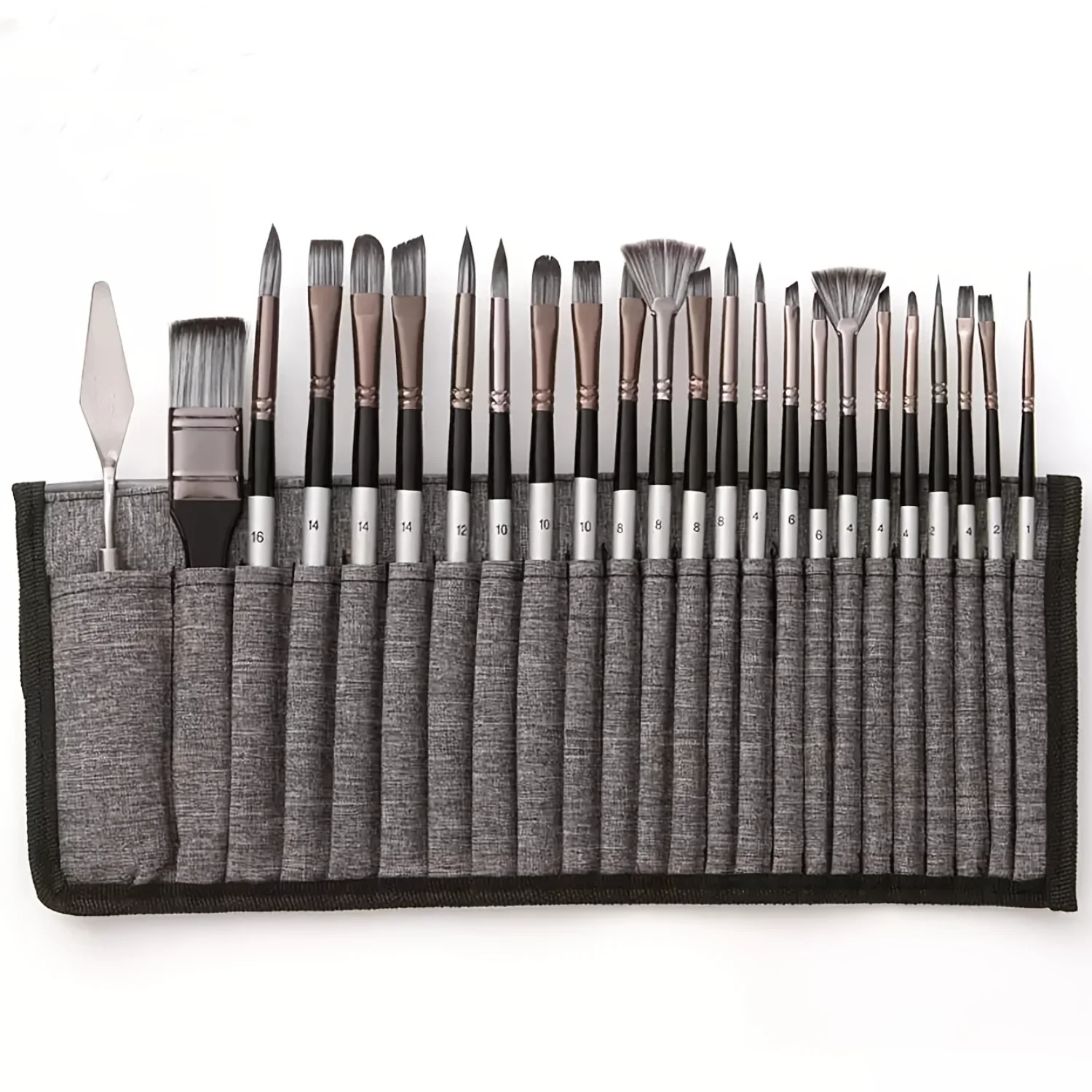 24 Pcs/Set Premium Wooden Handle Nylon Hair Watercolor Paint Brush Set - Washable, Medium Point Type for Acrylic Painting, Artis
24 Pcs/Set Premium Wooden Handle Nylon Hair Watercolor Paint Brush Set - Washable, Medium Point Type for Acrylic Painting, Artis