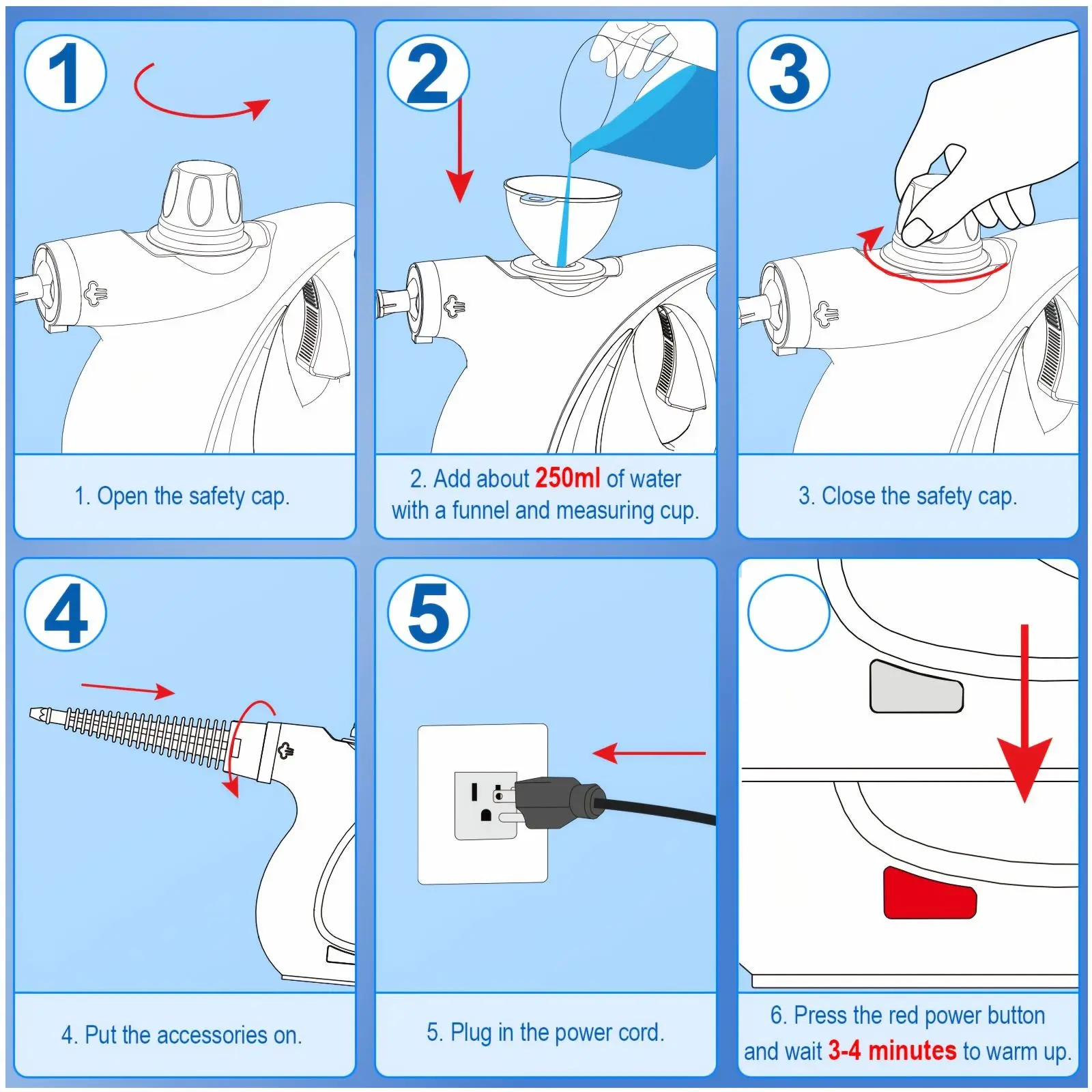 High-Pressure Handheld Steam Cleaner — 300kPa Steam Power, 15-Second Quick Heat-Up, 11.83oz Large Capacity Tank, Ideal for Floors, Upholstery, Car Interiors, Grout Lines, Kitchen & Bathroom Surfaces; Includes 9 Versatile Attachments for Multi-Surface Clea
High-Pressure Handheld Steam Cleaner — 300kPa Steam Power, 15-Second Quick Heat-Up, 11.83oz Large Capacity Tank, Ideal for Floors, Upholstery, Car Interiors, Grout Lines, Kitchen & Bathroom Surfaces; Includes 9 Versatile Attachments for Multi-Surface Clea