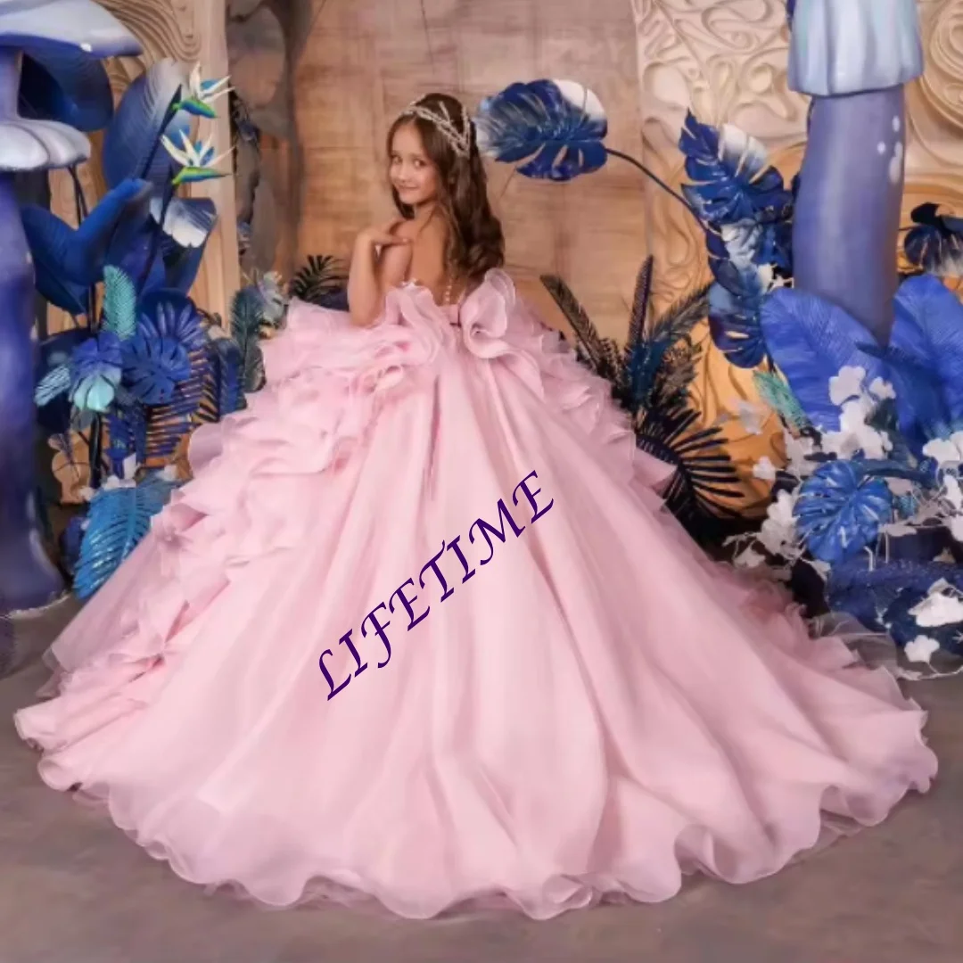CustomizedPink Ruffles Flower Girl Dresses for Wedding Ball Gown Pleats Baby Girl's Birthday Party Gowns Customized First Commun
CustomizedPink Ruffles Flower Girl Dresses for Wedding Ball Gown Pleats Baby Girl's Birthday Party Gowns Customized First Commun