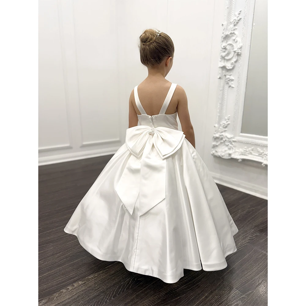 SZHNYLW Satin Flower Girl Dress for Wedding A-Line Scoop-Neck Sleeveless Long Girl Dress Child Wedding Party Gown Kid Dresses
SZHNYLW Satin Flower Girl Dress for Wedding A-Line Scoop-Neck Sleeveless Long Girl Dress Child Wedding Party Gown Kid Dresses