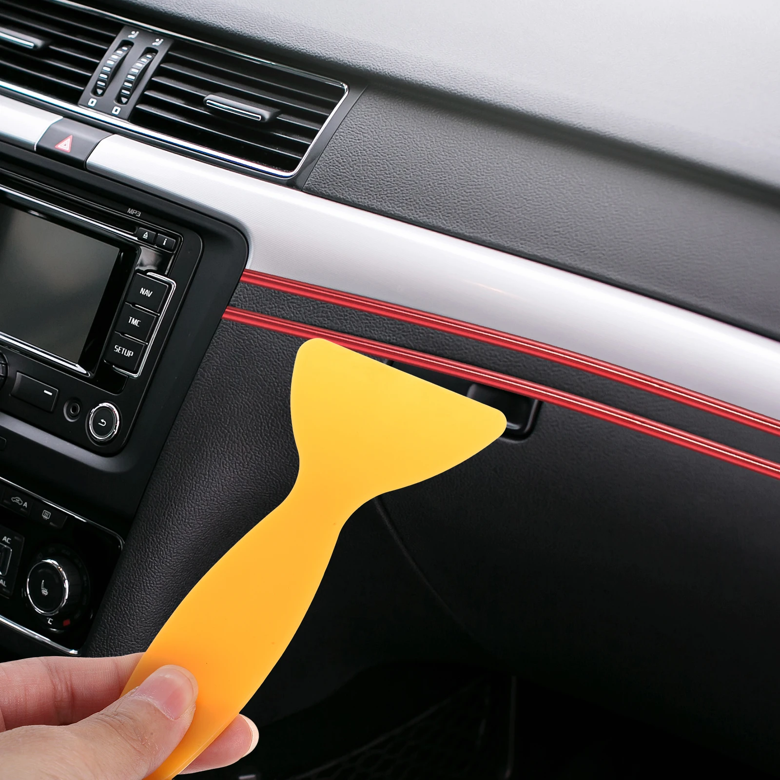 Interior Decorative Strips 1 Set Car Accessories Flexible Trim Moldings for Car Door Gaps PVC Protector Stylish Design Universal
Interior Decorative Strips 1 Set Car Accessories Flexible Trim Moldings for Car Door Gaps PVC Protector Stylish Design Universal