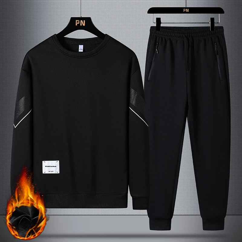 Autumn Winter Men's Hoodie Set Fashion Comfort Plus Velvet Warm Male Coat Trends Versatile Top Clothing High Waist Casual Pants
Autumn Winter Men's Hoodie Set Fashion Comfort Plus Velvet Warm Male Coat Trends Versatile Top Clothing High Waist Casual Pants