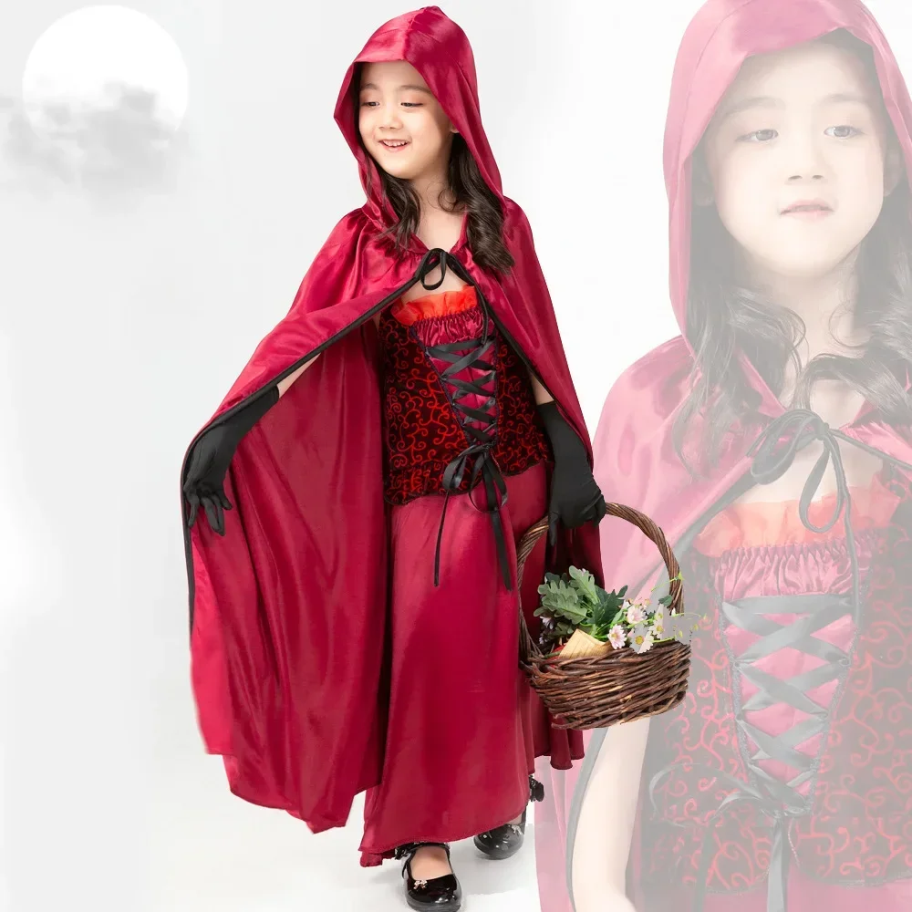Girls Halloween Costume Children Little Red Riding Hood Cosplay Princess Dress Party Coat Cape Fancy Daughter Outfits
Girls Halloween Costume Children Little Red Riding Hood Cosplay Princess Dress Party Coat Cape Fancy Daughter Outfits