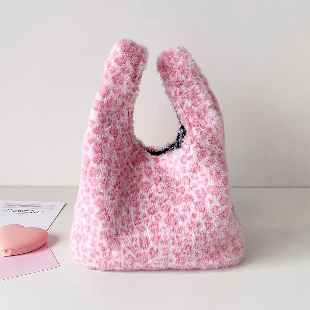 Storage Leopard Print Plush Handbag Large Capacity Hand Purses Korean Underarm Bags Leopard/Stripe Flower Pattern
Storage Leopard Print Plush Handbag Large Capacity Hand Purses Korean Underarm Bags Leopard/Stripe Flower Pattern