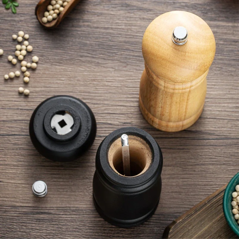 6inch Wooden Manual Salt and Pepper Shakers with Adjustable Ceramic Grinding Core Spice Salt Grinding Bottle Kitchen Accessories
6inch Wooden Manual Salt and Pepper Shakers with Adjustable Ceramic Grinding Core Spice Salt Grinding Bottle Kitchen Accessories