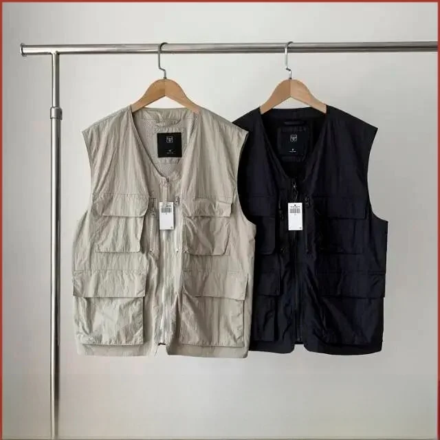 Men's Loose Breathable Me Vest Windproof Waterproof Early Autumn Multi-ket Multi-Functional Stand Fit Nylon Fiber
Men's Loose Breathable Me Vest Windproof Waterproof Early Autumn Multi-ket Multi-Functional Stand Fit Nylon Fiber