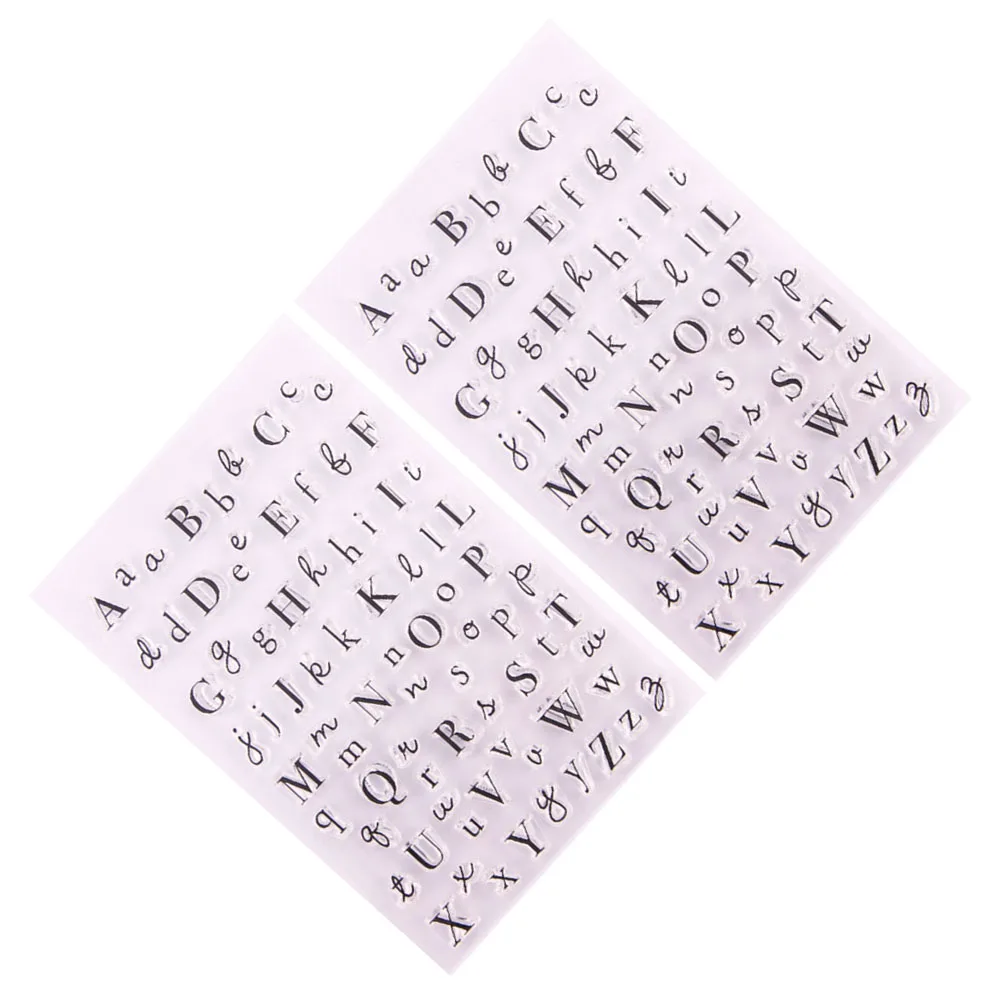 2Pcs Transparent Alphabet Stamp Sheets Stamps Tpr Flexible Reusable for DIY Scrapbooking Cards Photo Album Decoration
2Pcs Transparent Alphabet Stamp Sheets Stamps Tpr Flexible Reusable for DIY Scrapbooking Cards Photo Album Decoration