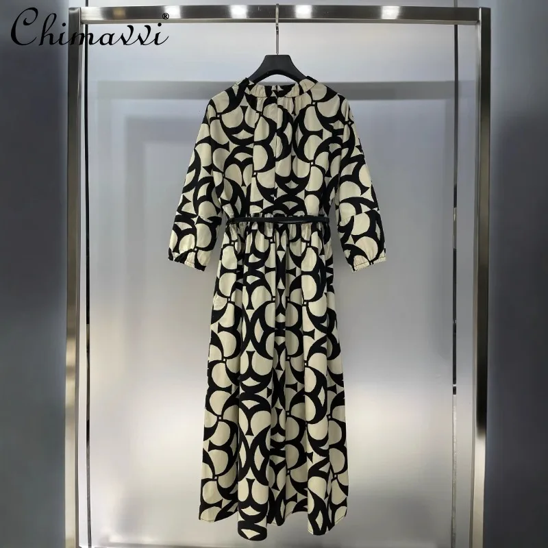 2025 Spring New High-quality Fashion Versatile and Thin Casual Solid Color Printed Long Dress For Women
2025 Spring New High-quality Fashion Versatile and Thin Casual Solid Color Printed Long Dress For Women