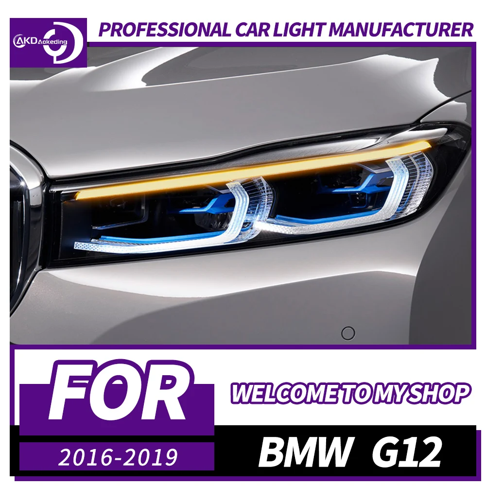 AKD Head Lamp for BMW G12 LED Headlight 2016-2019 Headlights G11 G12 7 Series DRL Turn Signal High Beam Angel Eye Projector Lens
AKD Head Lamp for BMW G12 LED Headlight 2016-2019 Headlights G11 G12 7 Series DRL Turn Signal High Beam Angel Eye Projector Lens