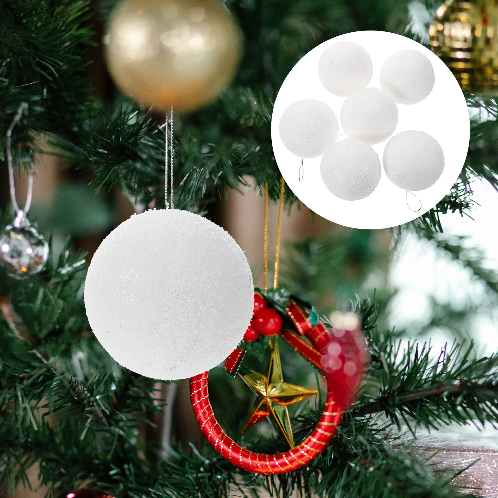 6pcs Snowball Decoration Foam Christmas Ornaments For Tree Indoor Holiday Decor Wedding Ceiling Diy Craft Supplies Party
6pcs Snowball Decoration Foam Christmas Ornaments For Tree Indoor Holiday Decor Wedding Ceiling Diy Craft Supplies Party