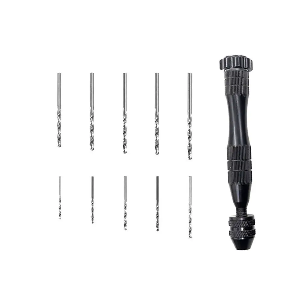 11Pcs Hand Drill Vise Set Manual Single Ended Mouth Pin Collet 06Mm-30Mm Mini Rotary Drill Bits for Jewelry Beads Walnut Amber
11Pcs Hand Drill Vise Set Manual Single Ended Mouth Pin Collet 06Mm-30Mm Mini Rotary Drill Bits for Jewelry Beads Walnut Amber