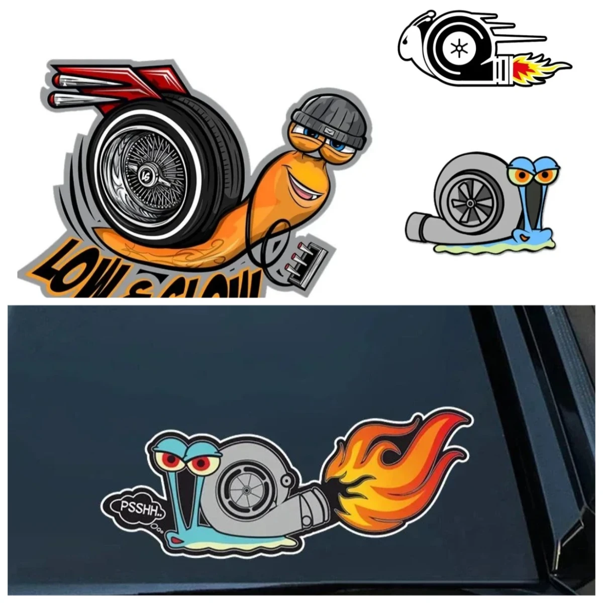 Custom Funny Snail Turbine Car Sticker Vinyl Decal for Bicycle Motorcycle Laptop Helmet
Custom Funny Snail Turbine Car Sticker Vinyl Decal for Bicycle Motorcycle Laptop Helmet