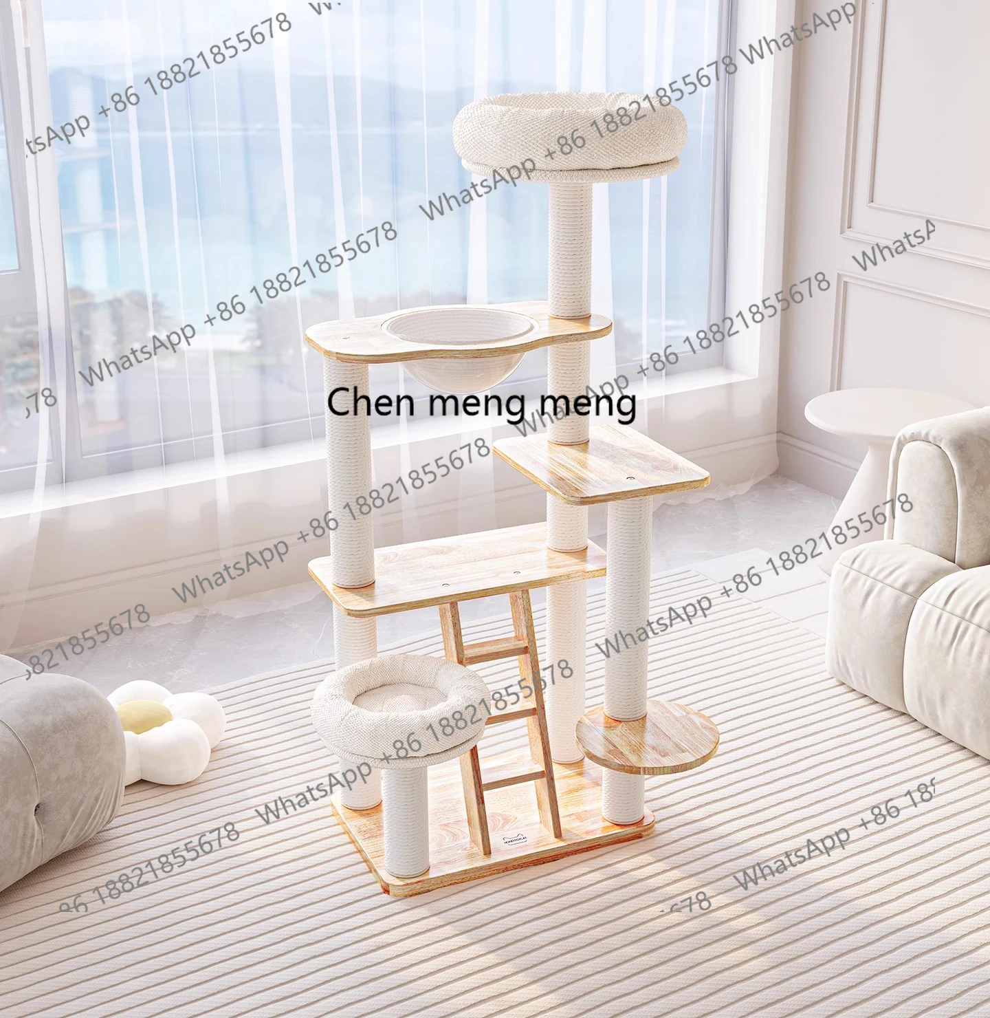 cat climbing frame, nest and tree integration, solid wood cat frame, wooden lacquer surface, bowl nest
cat climbing frame, nest and tree integration, solid wood cat frame, wooden lacquer surface, bowl nest