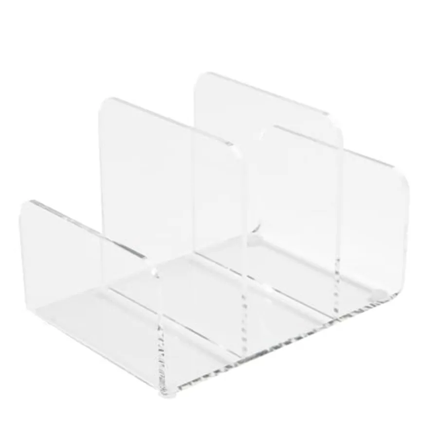 russell+hazel Fine Line Acrylic Small Collator, 4" x 6" x 4" Clear Acrylic Organizer with 3 Divided Sections for Papers, Files,
russell+hazel Fine Line Acrylic Small Collator, 4" x 6" x 4" Clear Acrylic Organizer with 3 Divided Sections for Papers, Files,