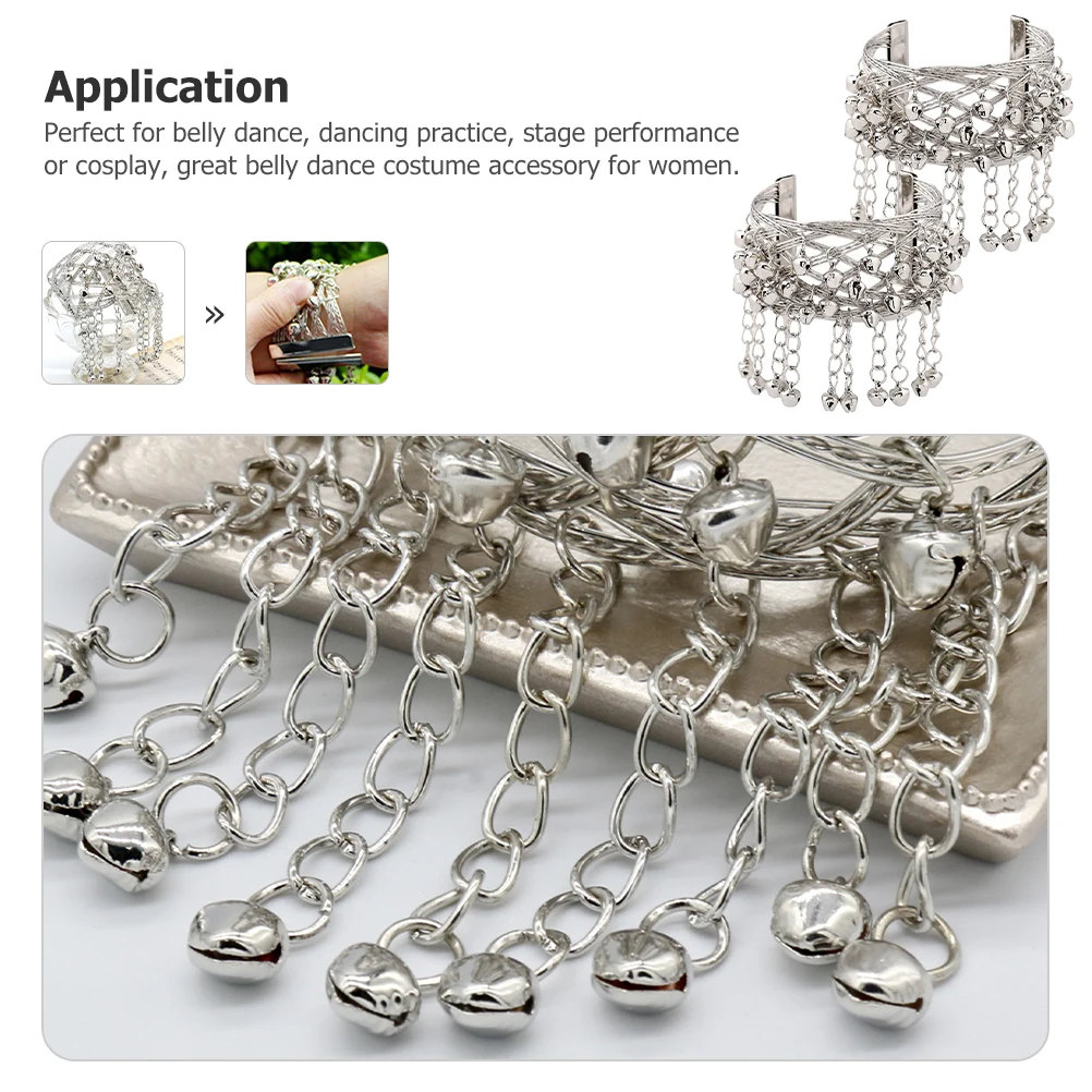 2pcs Bell Chain Accessories Bell Arm Bracelet Women Bracelet Dangling Ornaments Stage Costumes Jewelry
2pcs Bell Chain Accessories Bell Arm Bracelet Women Bracelet Dangling Ornaments Stage Costumes Jewelry