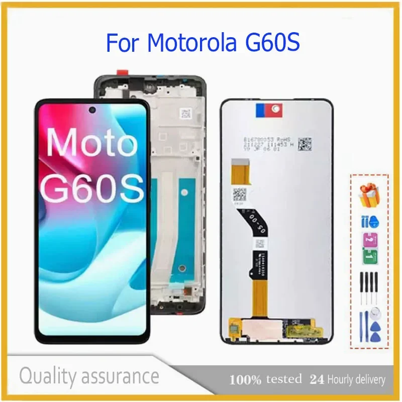Для Motorola Moto G60S ЖК-дисплей с сенсорными экранами в сборе, замена подходит для Moto G60S XT2133-2, дисплей с рамкой
Для Motorola Moto G60S ЖК-дисплей с сенсорными экранами в сборе, замена подходит для Moto G60S XT2133-2, дисплей с рамкой