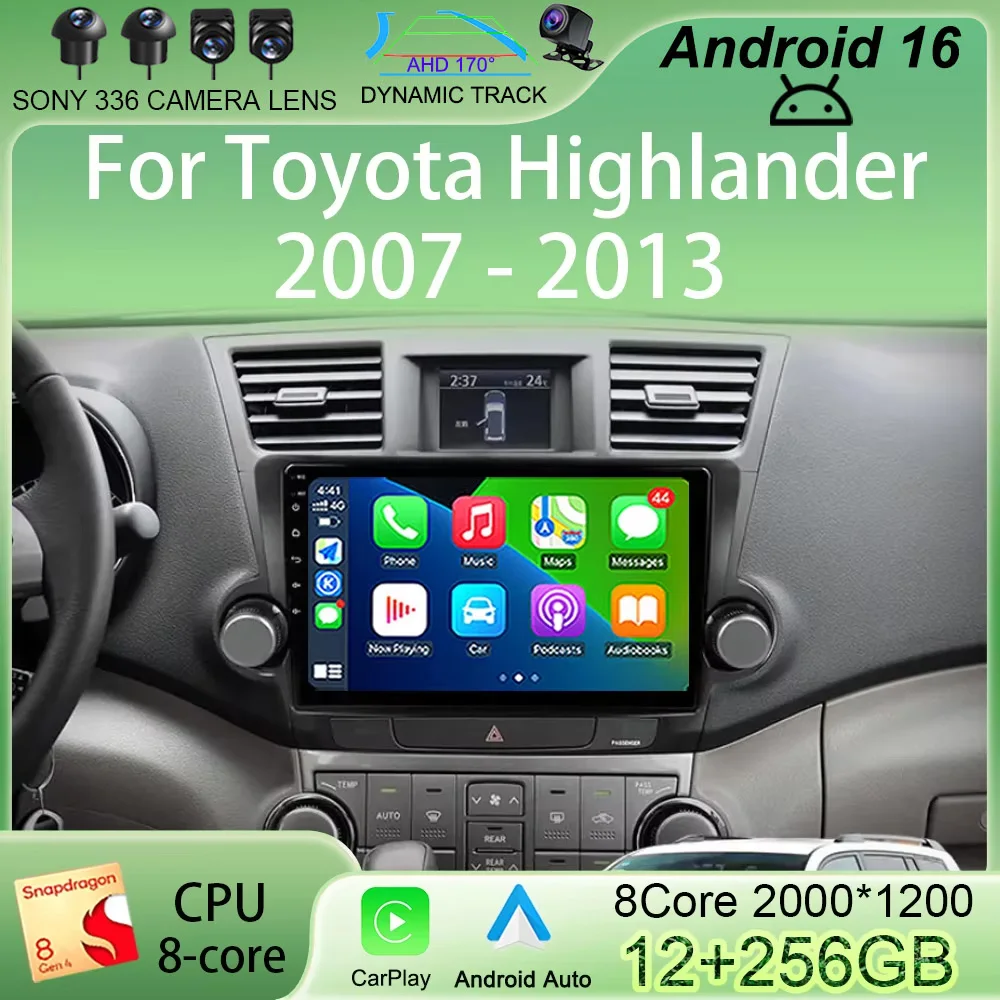 Android 16 CarPlay Auto Car radio For Toyota Highlander 2007-2013 Multimedia Video player 4G LTE GPS Navi Autoradio 2Din Stereo
Android 16 CarPlay Auto Car radio For Toyota Highlander 2007-2013 Multimedia Video player 4G LTE GPS Navi Autoradio 2Din Stereo