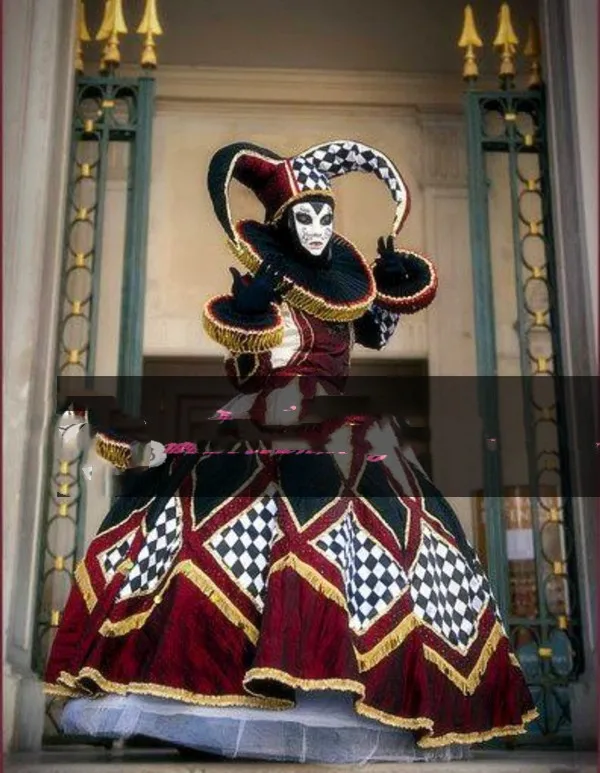European and American court costumes Venice costumes Carnival parade costumes amusement checkerboard
European and American court costumes Venice costumes Carnival parade costumes amusement checkerboard