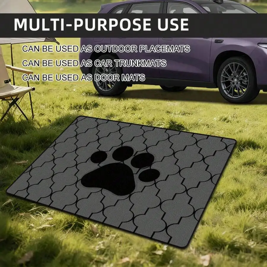 Dog Paw Print Car Trunk Mat Polyester Floor Liner Multi Purpose Outdoor Placemat Door Mat
Dog Paw Print Car Trunk Mat Polyester Floor Liner Multi Purpose Outdoor Placemat Door Mat