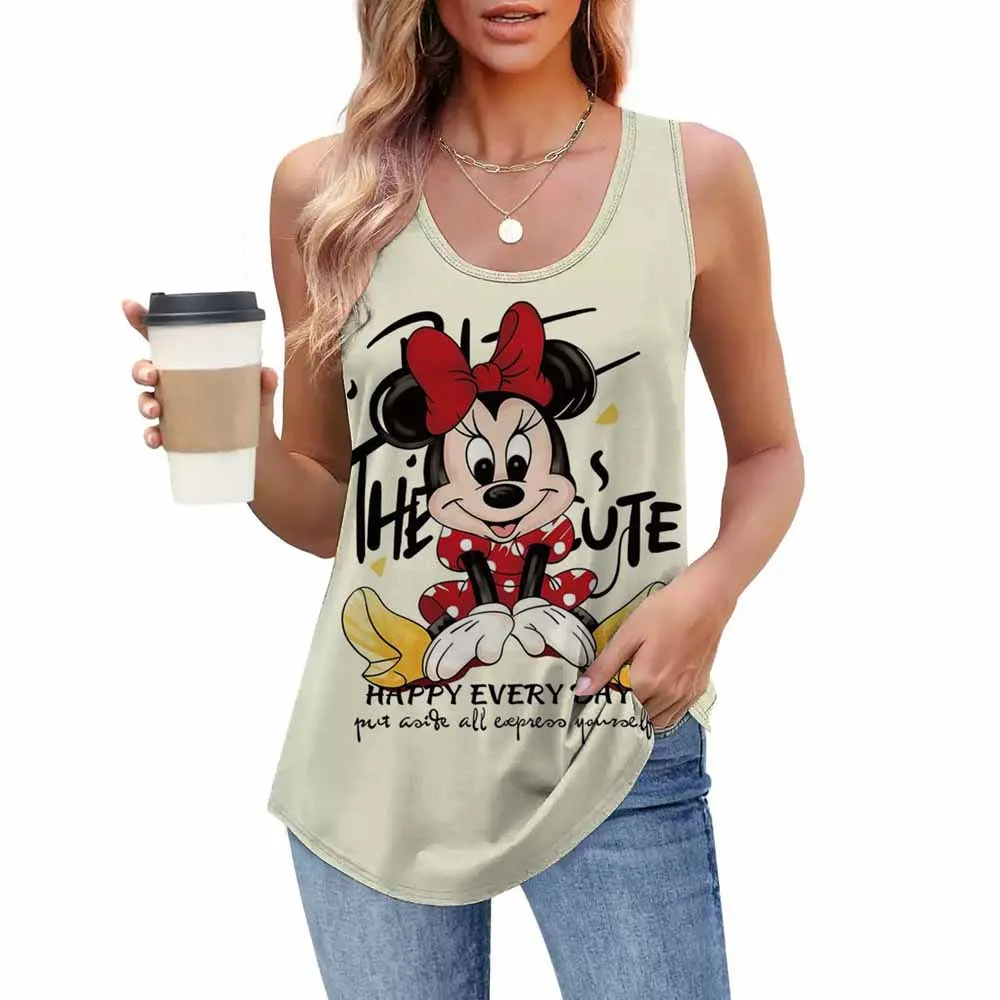 Kawaii Disney Микки Маус женский жилет футболка прекрасный досуг с 3D принтом женская мода S-3XL дешевая одежда новое лето Y2k
Kawaii Disney Микки Маус женский жилет футболка прекрасный досуг с 3D принтом женская мода S-3XL дешевая одежда новое лето Y2k