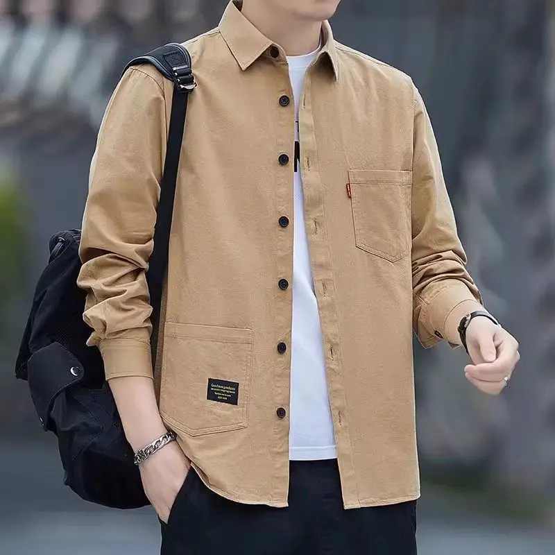 Retro Japanese Sle Long Sve Men's irt Spring Autumn Welding Heat Resistant Wearable Polyester Fiber Casual irt
Retro Japanese Sle Long Sve Men's irt Spring Autumn Welding Heat Resistant Wearable Polyester Fiber Casual irt