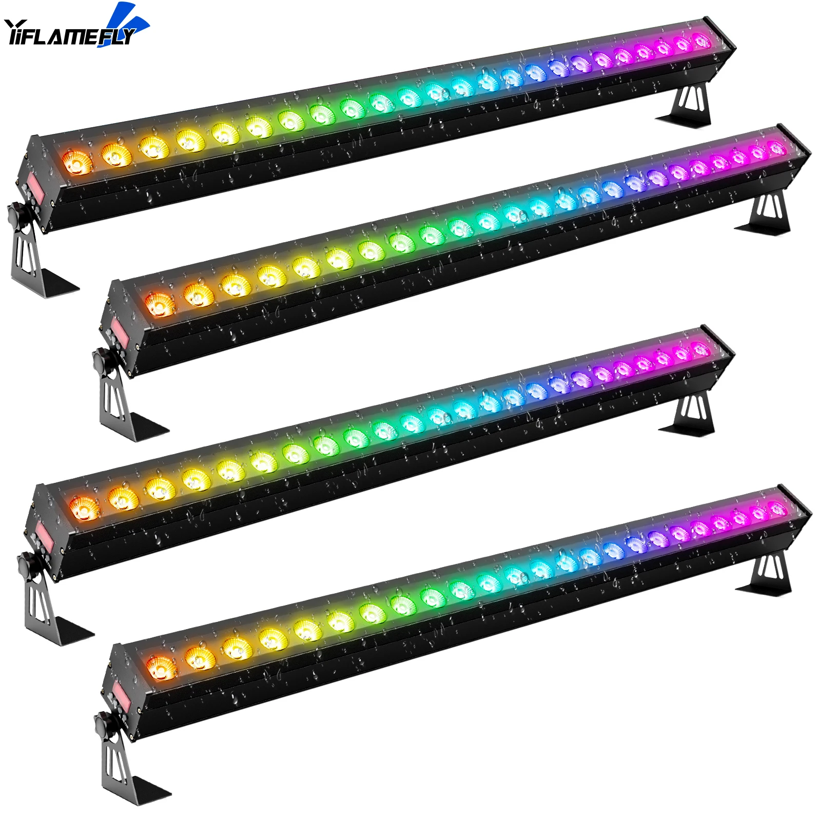 Yiflamefly 4 шт., 72 Вт, 24 светодиода, RGB, водонепроницаемый настенный светильник, протокол DMX для свадеб, рекламные доски, коммерческое освещение
Yiflamefly 4 шт., 72 Вт, 24 светодиода, RGB, водонепроницаемый настенный светильник, протокол DMX для свадеб, рекламные доски, коммерческое освещение