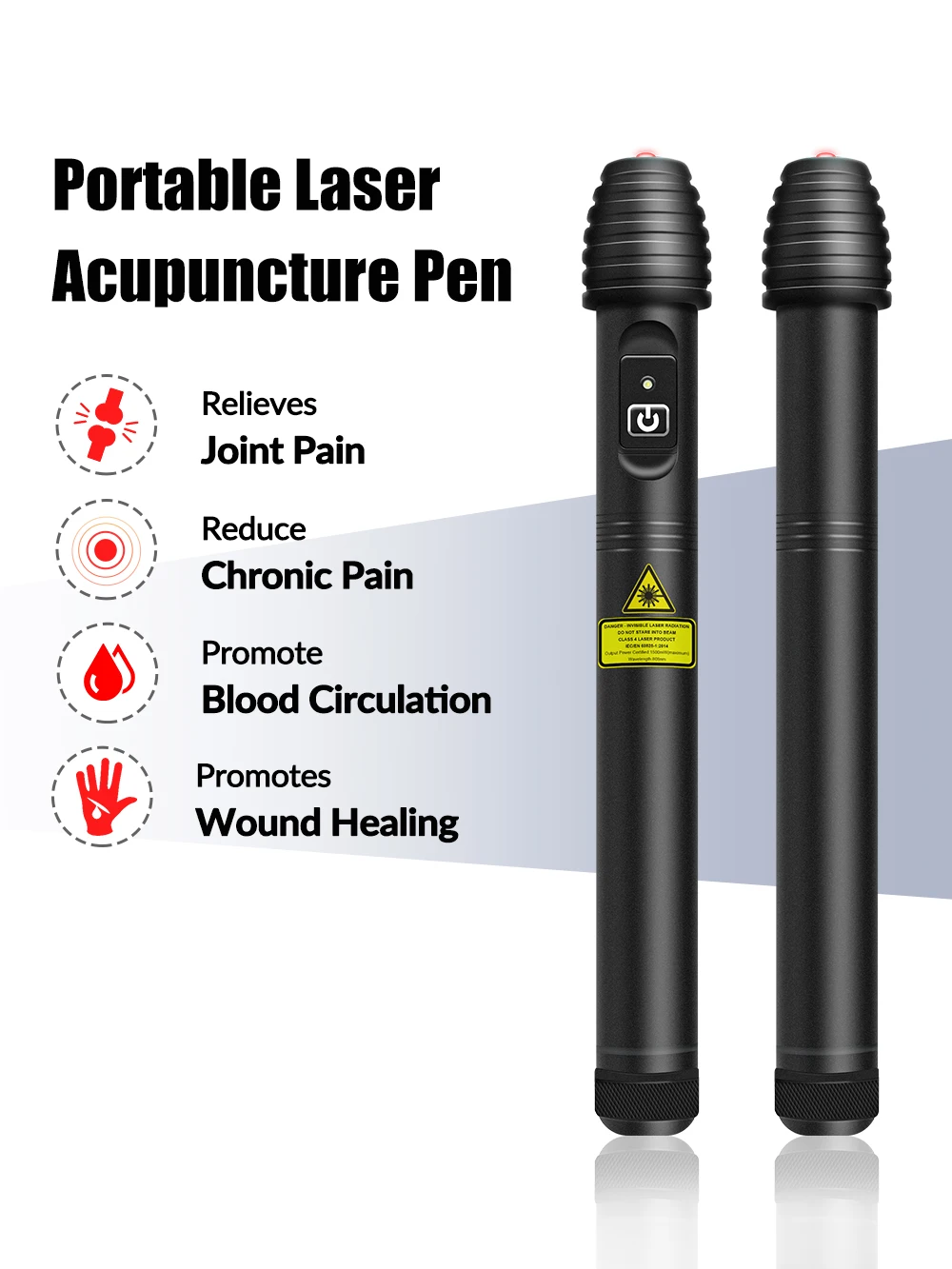 808nm 500mW Cold Acupuncture Pen for Quit Smoking Tinnitus Knee Joint Pain Relief and Physical Therapy
808nm 500mW Cold Acupuncture Pen for Quit Smoking Tinnitus Knee Joint Pain Relief and Physical Therapy