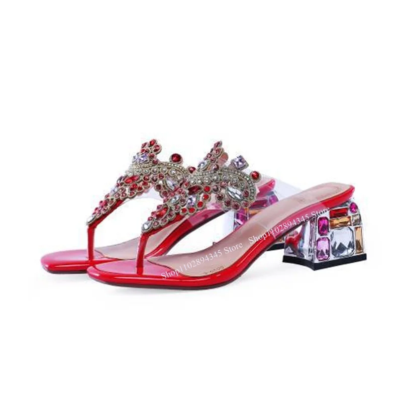 Red Crystal Strange Style Heel Slippers Slip On Thick Heel Fashion Sexy 2023 Summer Casual Big Size Woman Shoes Zapatillas Mujer
Red Crystal Strange Style Heel Slippers Slip On Thick Heel Fashion Sexy 2023 Summer Casual Big Size Woman Shoes Zapatillas Mujer