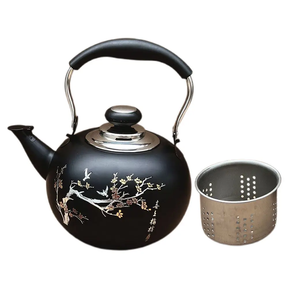 Stainless Steel Tea Pot 1.5L Removable Infuser Stovetop Tea Maker Blooming Loose Leaf Kettle Home Kitchen Office Boiling Water
Stainless Steel Tea Pot 1.5L Removable Infuser Stovetop Tea Maker Blooming Loose Leaf Kettle Home Kitchen Office Boiling Water
