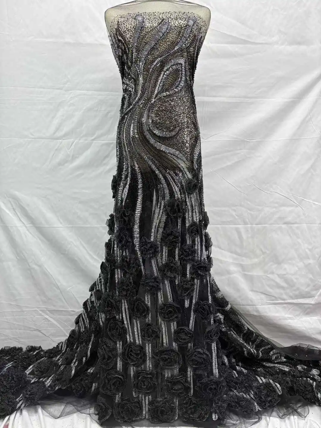 Высококачественная 3D африканская кружевная ткань с бисером и пайетками для женских свадебных и праздничных платьев
Высококачественная 3D африканская кружевная ткань с бисером и пайетками для женских свадебных и праздничных платьев