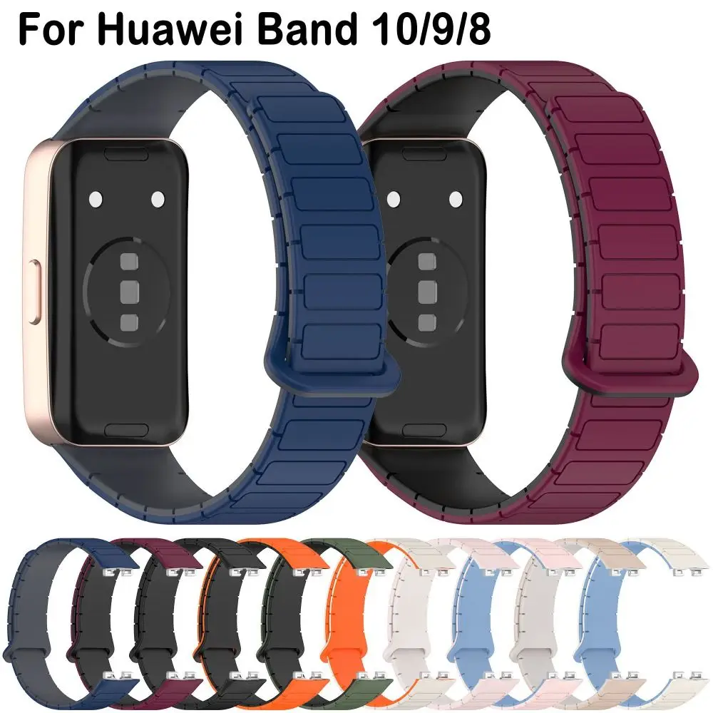 New Magnetic Silicone Strap Replacement Watchband Double Color Strap Belt for Huawei Band 10/9/8 Smart Watch Accessories
New Magnetic Silicone Strap Replacement Watchband Double Color Strap Belt for Huawei Band 10/9/8 Smart Watch Accessories