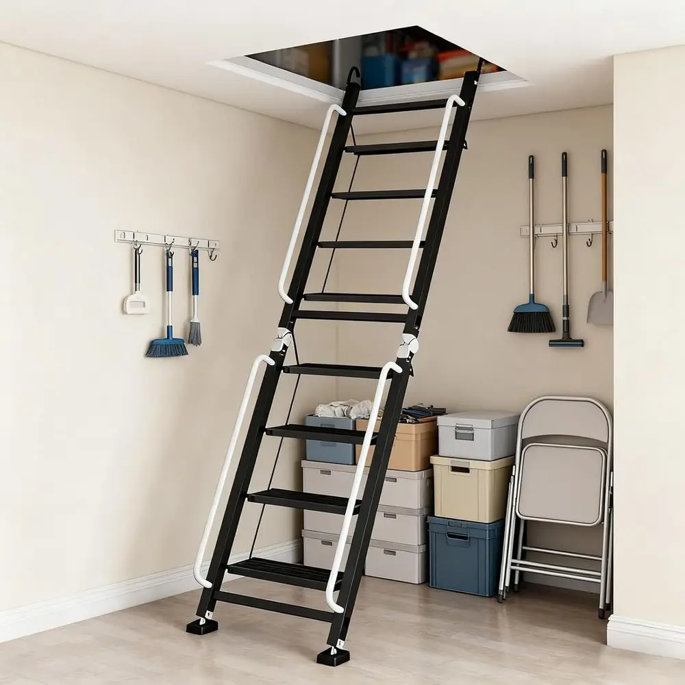 oldable Lot Stairs Ladder, 8 Step olding Bunk Bed Ladders with Handrails, Portable Anti-Slip EgrAttic Ladders, loor-Mounted Meta
oldable Lot Stairs Ladder, 8 Step olding Bunk Bed Ladders with Handrails, Portable Anti-Slip EgrAttic Ladders, loor-Mounted Meta