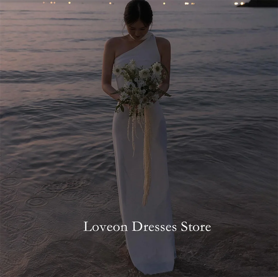 One-Shoulder Mermaid Wedding Dresses Customized Sleeveless Sweep Train Pretty White A-Line Bride Gowns Party Women Bride
One-Shoulder Mermaid Wedding Dresses Customized Sleeveless Sweep Train Pretty White A-Line Bride Gowns Party Women Bride