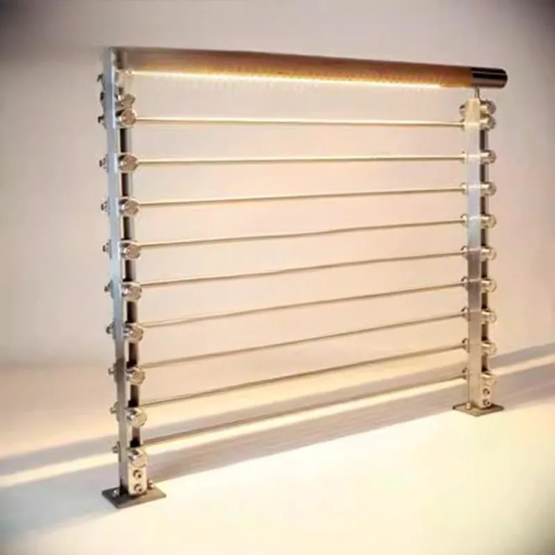 Manufacturing Wooden Handrails Simple Balustrade Art Villa Design Stainless Steel Brushed Balustrade
Manufacturing Wooden Handrails Simple Balustrade Art Villa Design Stainless Steel Brushed Balustrade