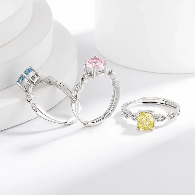 925 Sterling Silver Square High Carbon Diamond Sparkling Ice Flower Cut Elegant Design Sense Light Luxury Women's Ring
925 Sterling Silver Square High Carbon Diamond Sparkling Ice Flower Cut Elegant Design Sense Light Luxury Women's Ring