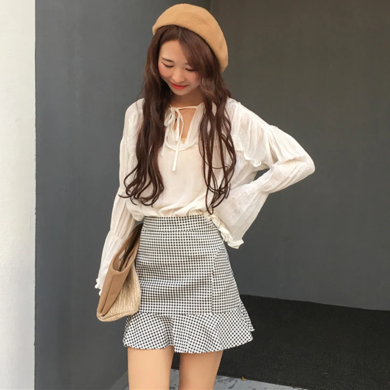 Skirts Women Plaid Trumpet High Waist Mini Skirt Womens Summer Females Retro Ladies Elegant Korean Style Leisure Trendy Female
Skirts Women Plaid Trumpet High Waist Mini Skirt Womens Summer Females Retro Ladies Elegant Korean Style Leisure Trendy Female