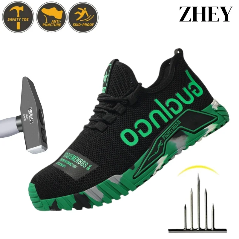 Steel Toe Cap Safety Shoes for Men, Anti-Puncture Anti-Smash Industrial Lightweight Work Sneakers Construction Sneaker
Steel Toe Cap Safety Shoes for Men, Anti-Puncture Anti-Smash Industrial Lightweight Work Sneakers Construction Sneaker