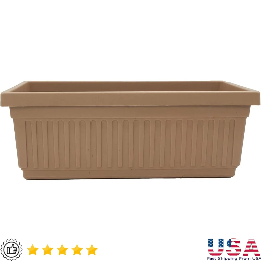 Long Plastic Venetian Window Planter Box with Drain Plug Herbs Flowers Succulents Lightweight Durable UV Resistant Indoor
Long Plastic Venetian Window Planter Box with Drain Plug Herbs Flowers Succulents Lightweight Durable UV Resistant Indoor