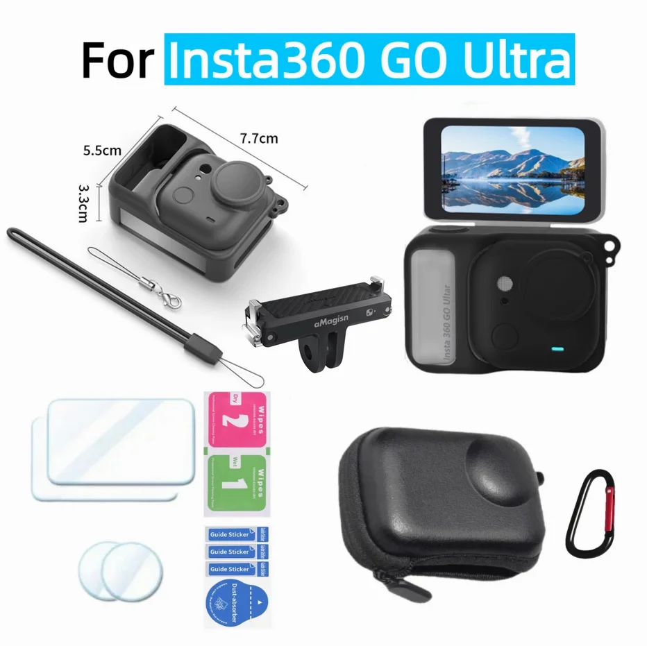 Accessories kit For Insta360 GO ultra Quick Release metal Base Mount Magnetic Protective Cover With Lens Protection Film
Accessories kit For Insta360 GO ultra Quick Release metal Base Mount Magnetic Protective Cover With Lens Protection Film