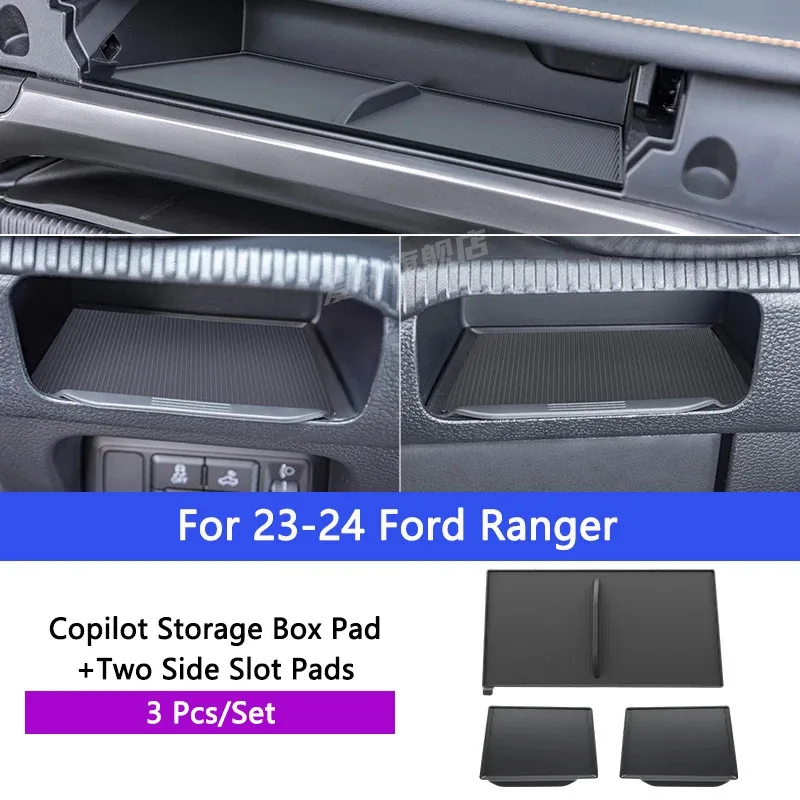 Car Copilot Storage Box Protect Mat Silicone Tray Both Sides Storage Slot Pads Car Accessories For Ford Ranger 2023-2024
Car Copilot Storage Box Protect Mat Silicone Tray Both Sides Storage Slot Pads Car Accessories For Ford Ranger 2023-2024