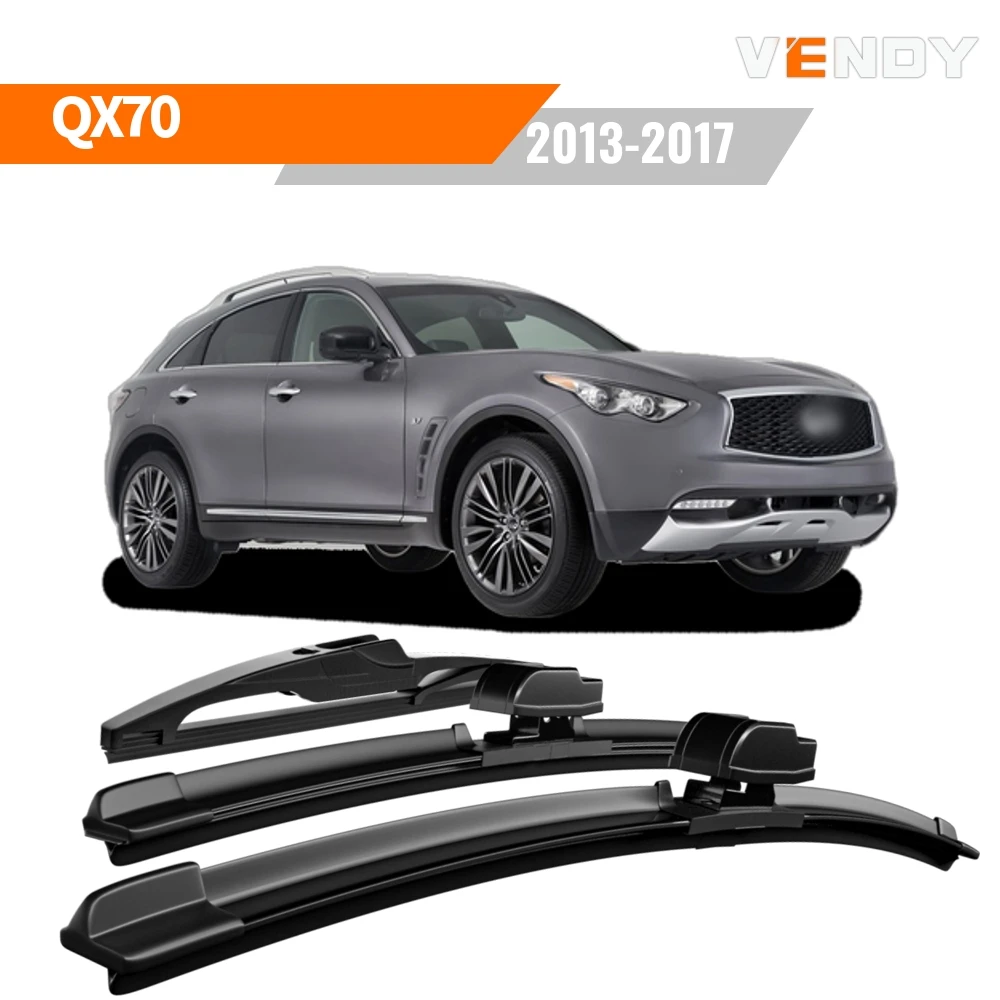 1set Front & Rear Windshield Wiper Blades Windscreen Wipers For Infiniti QX70 2013-2017 Rubber Brushes Car Accessories Refills
1set Front & Rear Windshield Wiper Blades Windscreen Wipers For Infiniti QX70 2013-2017 Rubber Brushes Car Accessories Refills