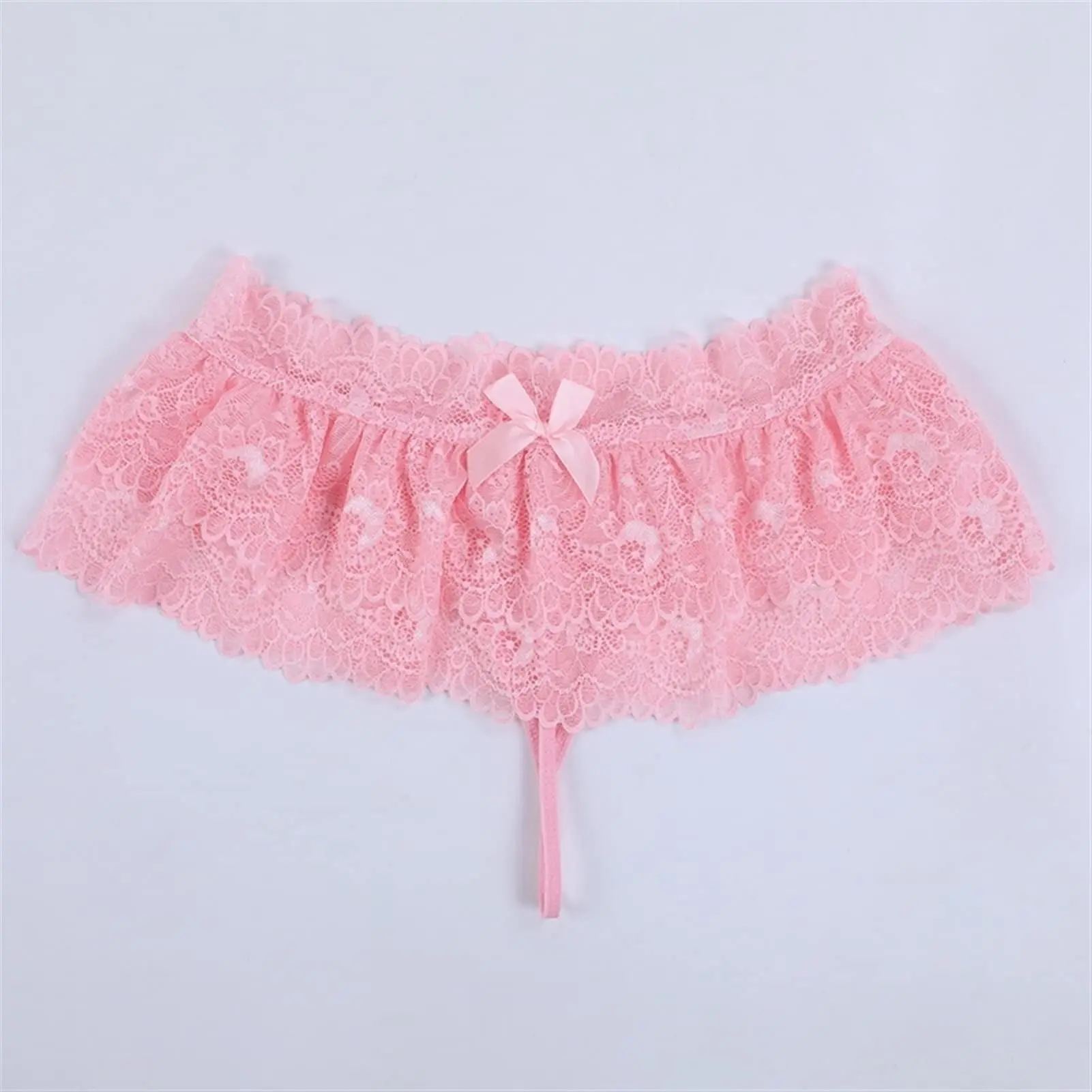 Sexy Crossdress Costume Panty Skirt G-String Thong for Men, Lace Gay Underwear, Mini Bikini Briefs, Ruffled Lace Lingerie
Sexy Crossdress Costume Panty Skirt G-String Thong for Men, Lace Gay Underwear, Mini Bikini Briefs, Ruffled Lace Lingerie