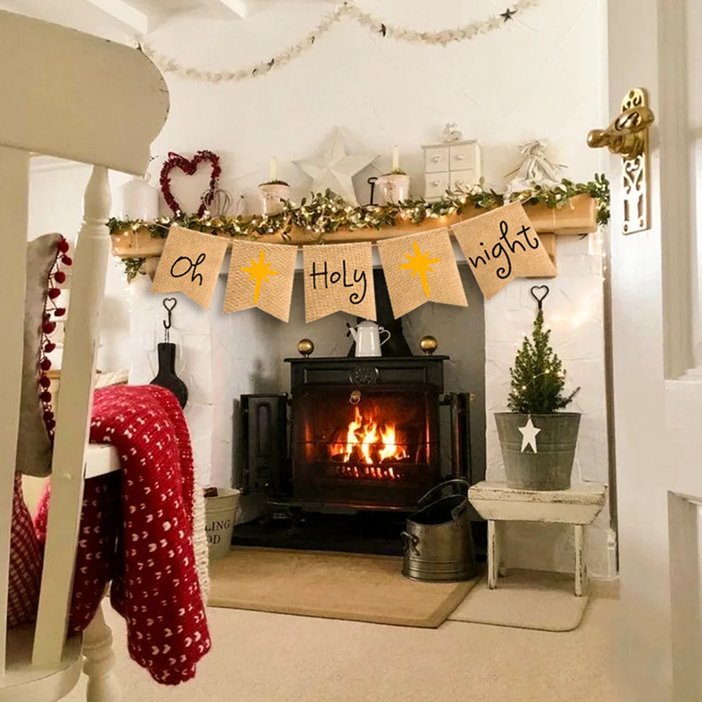 Oh Holy Night Banner 17Cm X 21Cm Premium Burlap Christmas Eve Decorations For Home Mantel Fireplace Party Rustic Holiday
Oh Holy Night Banner 17Cm X 21Cm Premium Burlap Christmas Eve Decorations For Home Mantel Fireplace Party Rustic Holiday