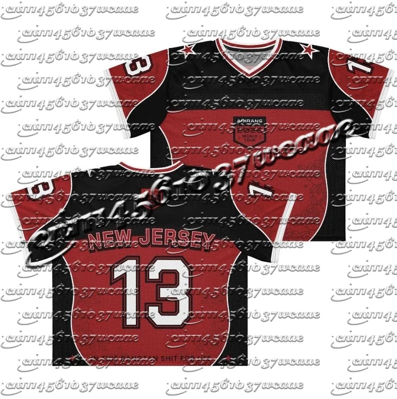 Kpop Boy Group Popular New Full Series 13 American Jersey Red Black Streetwear Design Loose Short Sleeve Top for Fans As Gift
Kpop Boy Group Popular New Full Series 13 American Jersey Red Black Streetwear Design Loose Short Sleeve Top for Fans As Gift