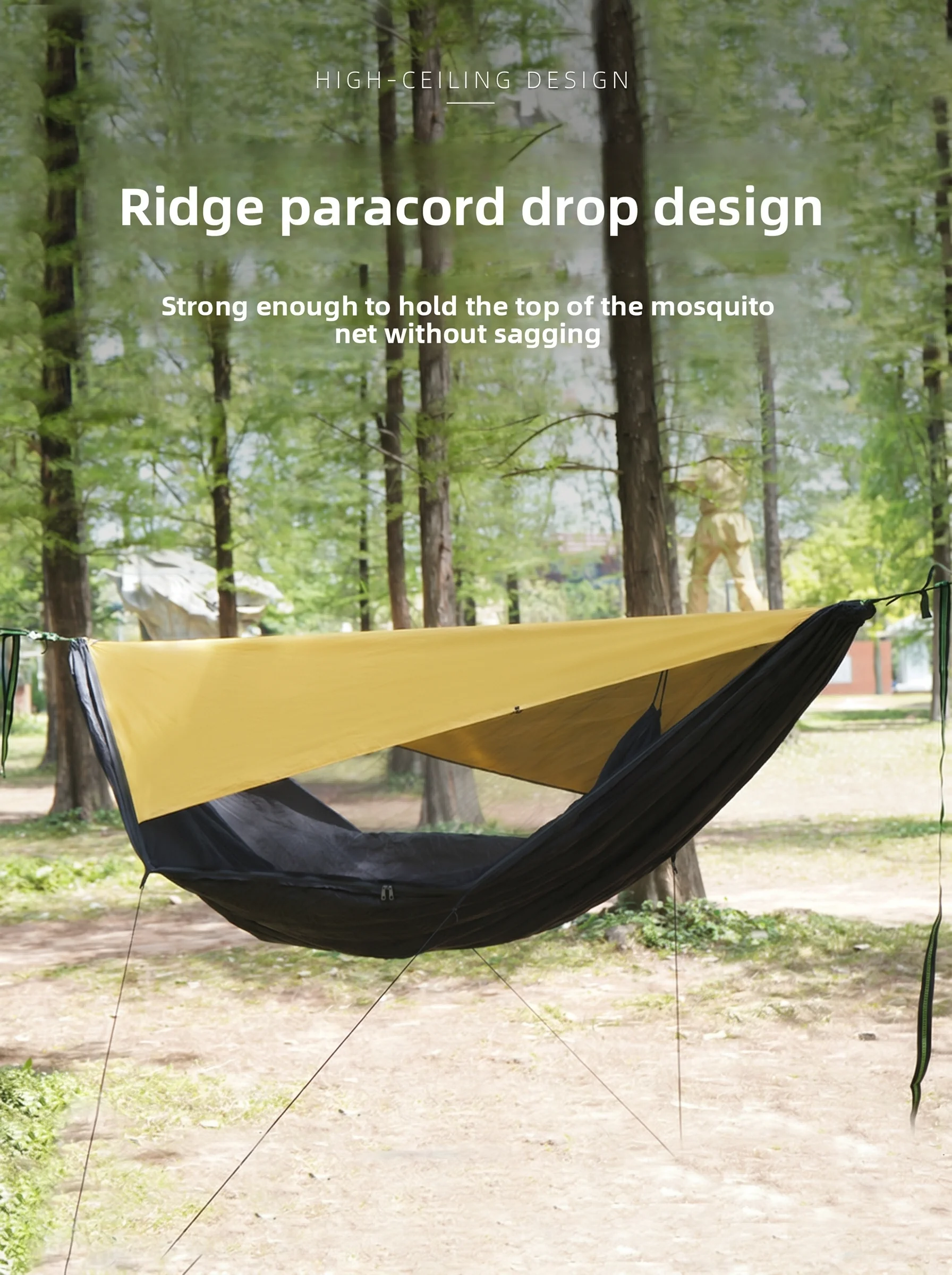 Portable Camping Hammock with Mosquito Net Sunshade Canopy, Heavy Duty Hammock with Ridge Rope Tree Straps for Outdoor Hiking Ba
Portable Camping Hammock with Mosquito Net Sunshade Canopy, Heavy Duty Hammock with Ridge Rope Tree Straps for Outdoor Hiking Ba