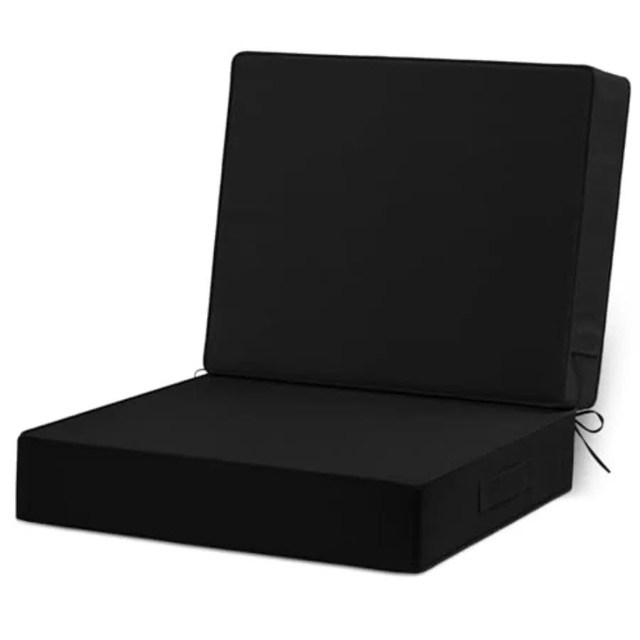 24x24 Outdoor Cushions for Patio Furniture, Waterproof Outdoor Chair Cushions with Non-Slip Ties and Handle, Washable Deep Seat
24x24 Outdoor Cushions for Patio Furniture, Waterproof Outdoor Chair Cushions with Non-Slip Ties and Handle, Washable Deep Seat