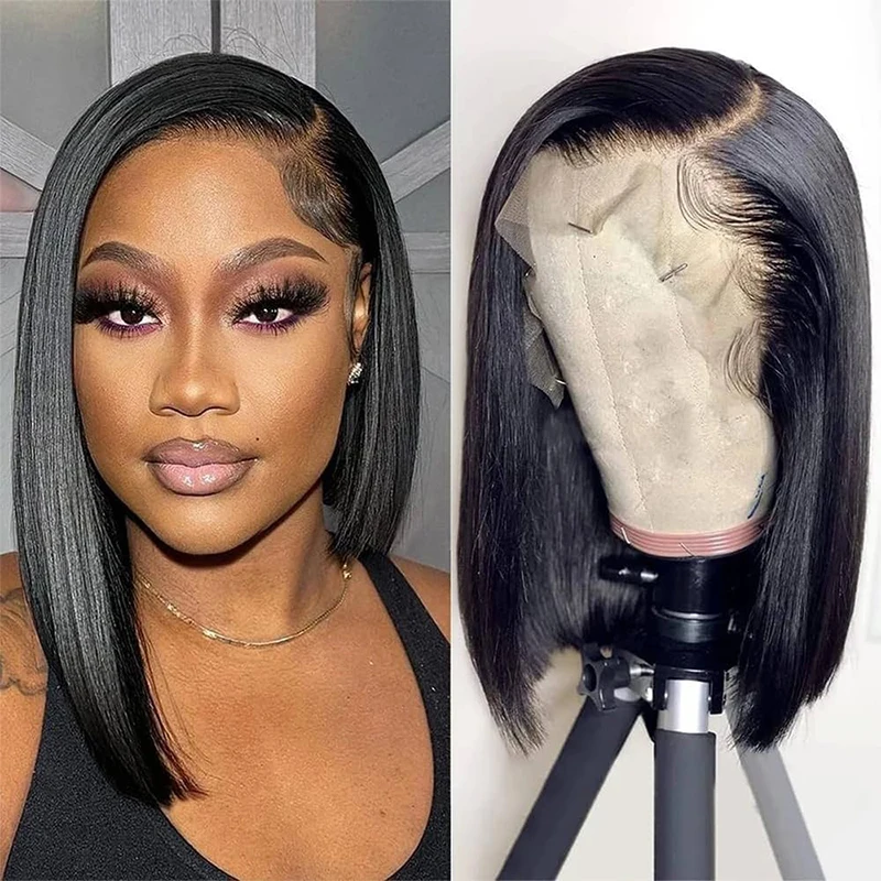 Short Bob Wig Human Hair 13x4 Lace Front Human Hair Wig 16 Inch Straight Bob Wigs Pre Plucked Lace Frontal Brazilian Hair Wigs
Short Bob Wig Human Hair 13x4 Lace Front Human Hair Wig 16 Inch Straight Bob Wigs Pre Plucked Lace Frontal Brazilian Hair Wigs