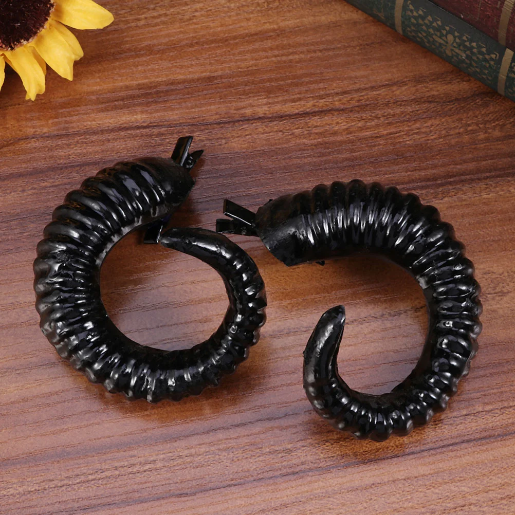 Sheep Horn Hairpin Artificial Horns Bobby Hairclip Clips Halloween Accessories Unique Headband Plastic
Sheep Horn Hairpin Artificial Horns Bobby Hairclip Clips Halloween Accessories Unique Headband Plastic